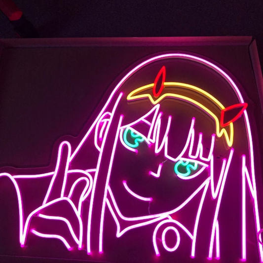 Zero Two Neon Sign 1 - Singeee Anime LED Wall Light