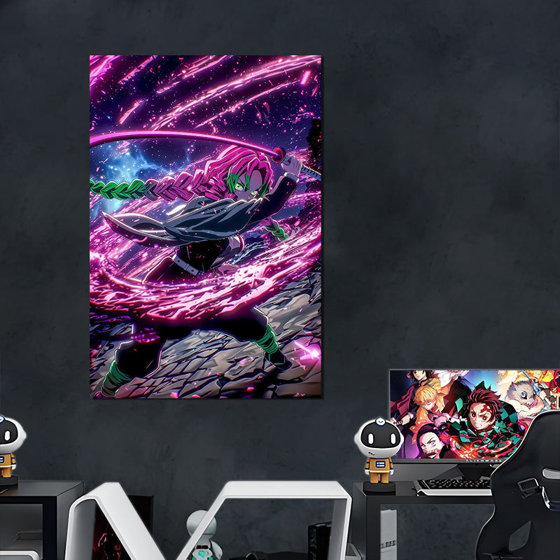 Mitsuri Slash Glow - Neon Mural