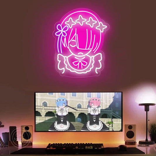 Re Ram Neon Sign – A Must-Have for Anime Fans