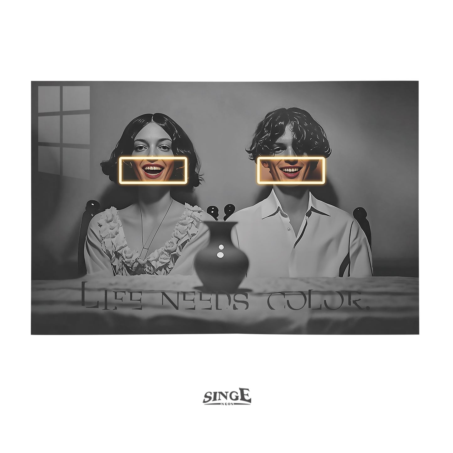 Singeee "Life Needs Color" LED Art Neon Sign | Neon Poster 2