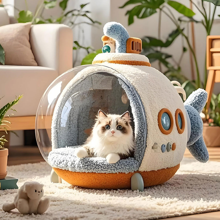 居心地の良い猫用ベッド – あなたのふわふわした友達のための、かわいくて快適な巣 2