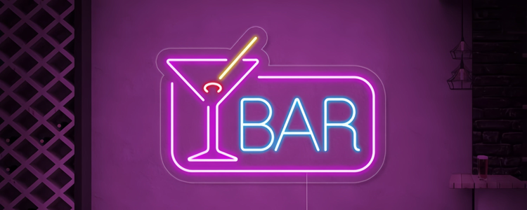 Singeee bar neon sign for pub wall decor