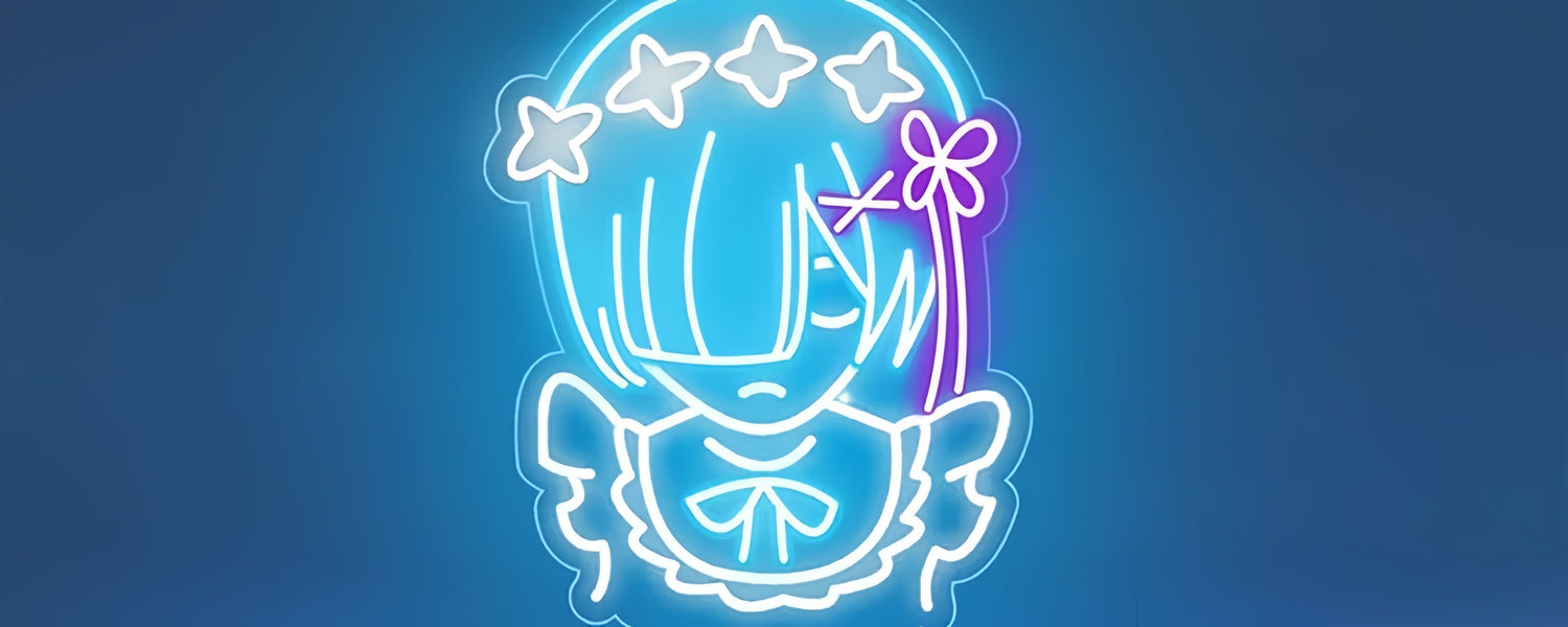 Singeee anime Re Rem neon sign