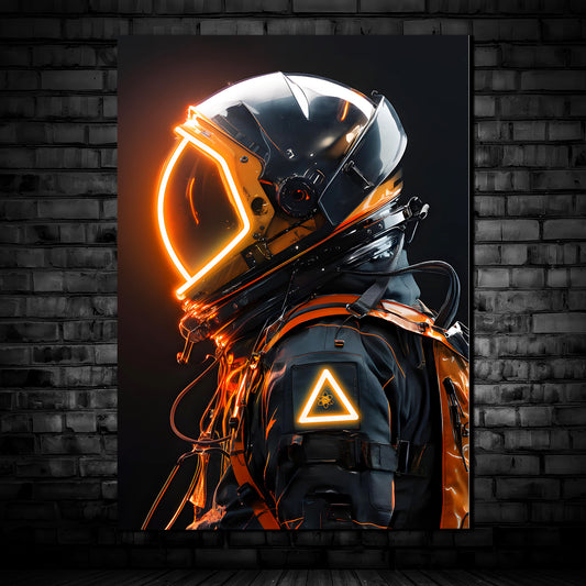 Astronauts 01 - Neon Mural