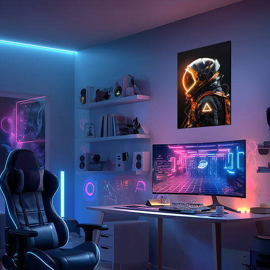 Astronauts 01 - Neon Mural