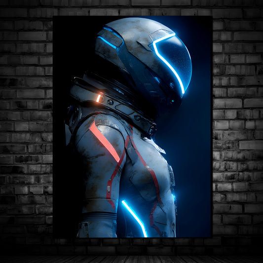 Astronauts 02 - Neon Mural