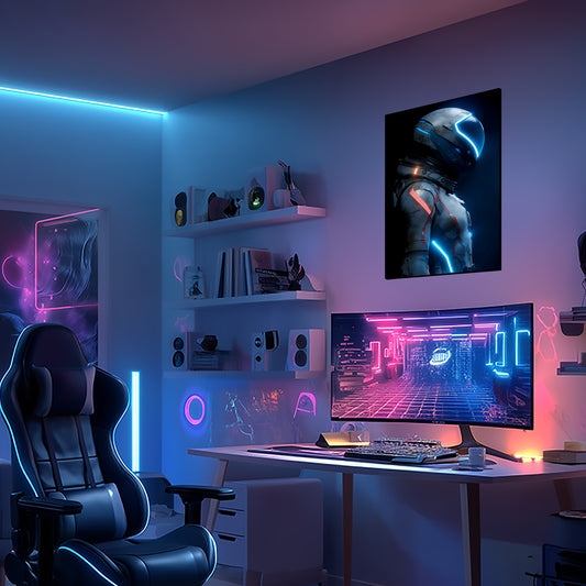 Astronauts 02 - Neon Mural