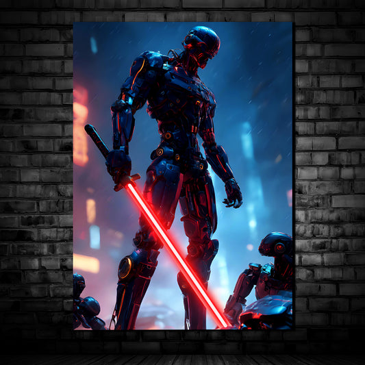 Future Warrior 01 - Neon Mural