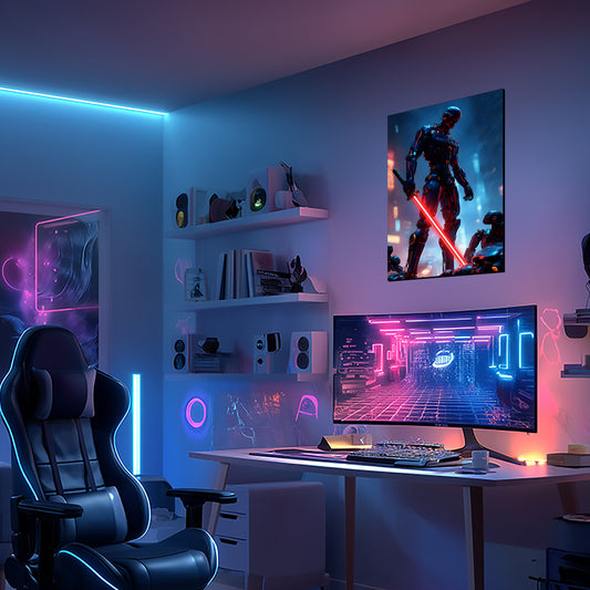 Future Warrior 01 - Neon Mural
