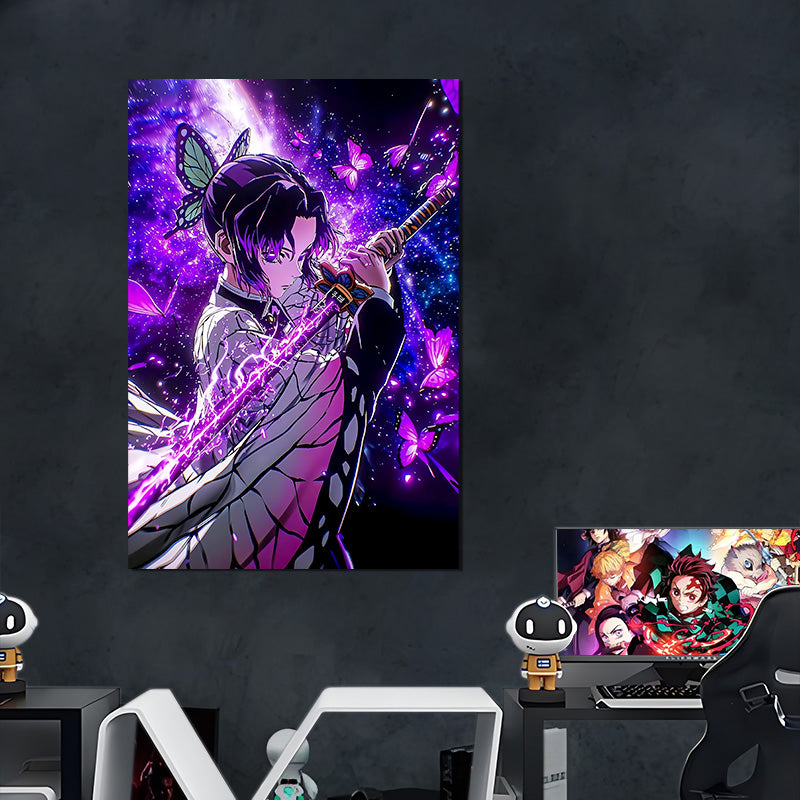 Shinobu Slash Glow - Neon Mural