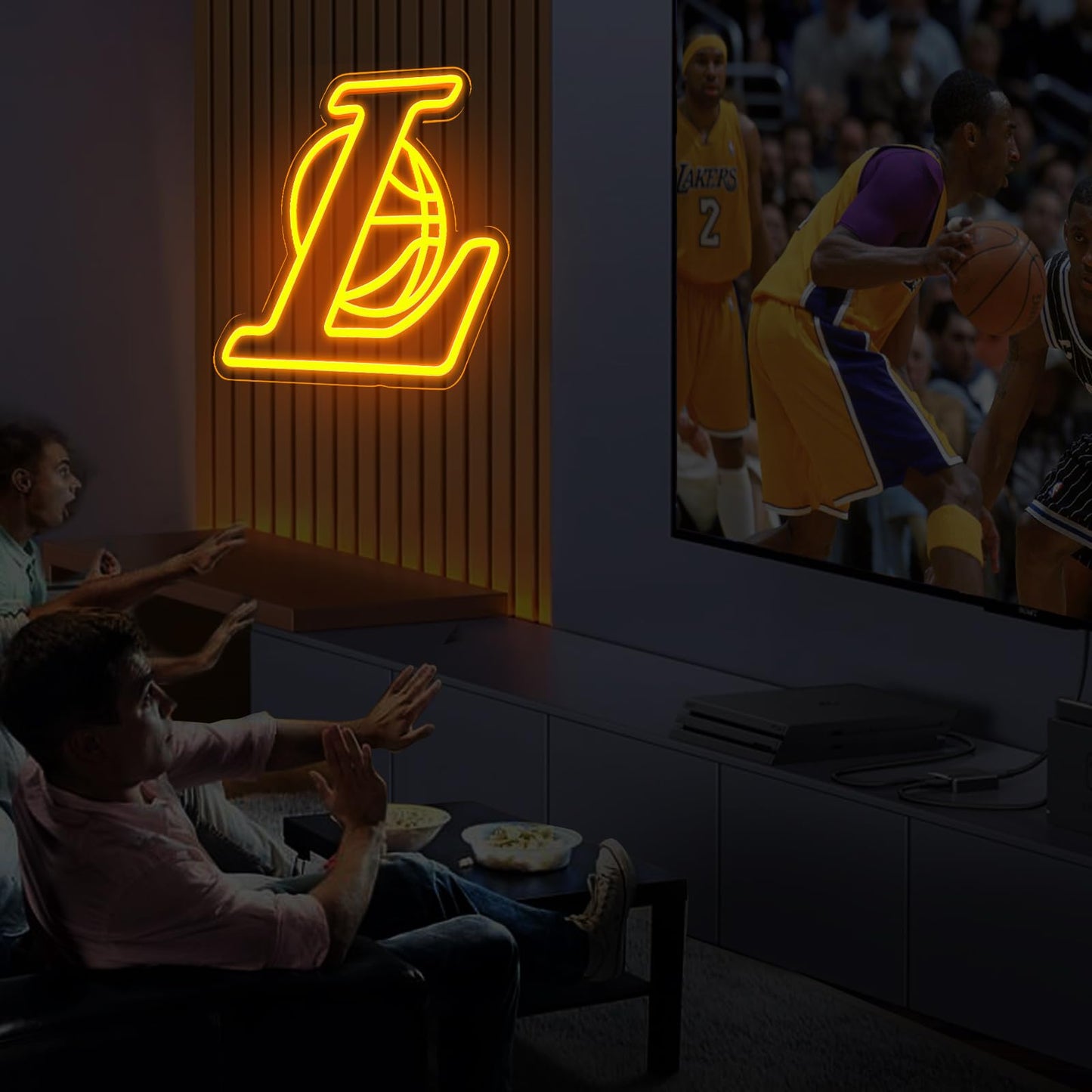 Laker team Logo Neon Sign rendering