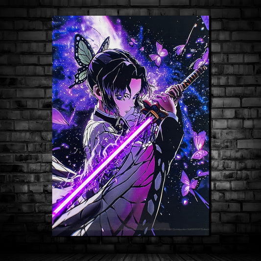 Shinobu Slash Glow - Neon Mural