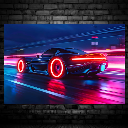 Sport Car 01 - Neon Mural