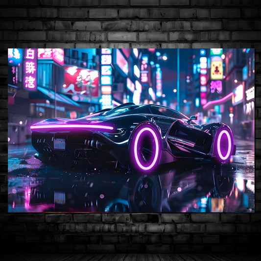 Sport Car 02 - Neon Mural