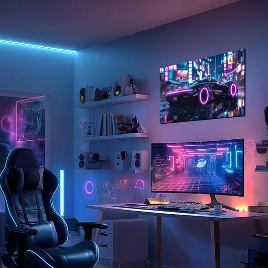 Sport Car 02 - Neon Mural