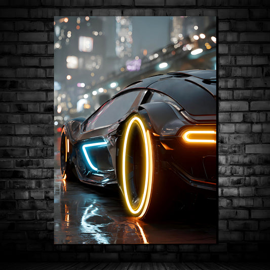 Sport Car 03 - Neon Mural