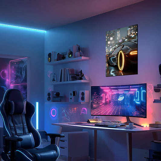 Sport Car 03 - Neon Mural