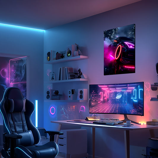 Sport Car 04 - Neon Mural - Neon Mural