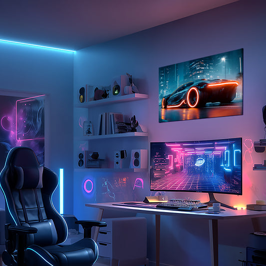Sport Car 05 - Neon Mural - Neon Mural