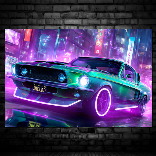 Sport Car 06 - Neon Mural - Neon Mural
