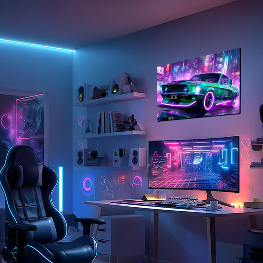 Sport Car 06 - Neon Mural - Neon Mural