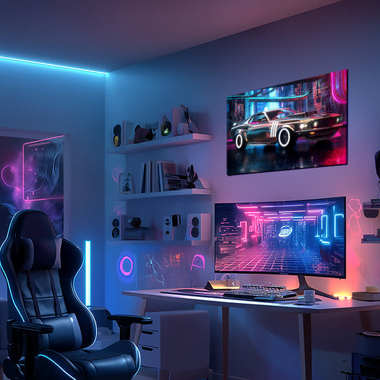 Sport Car 07 - Neon Mural