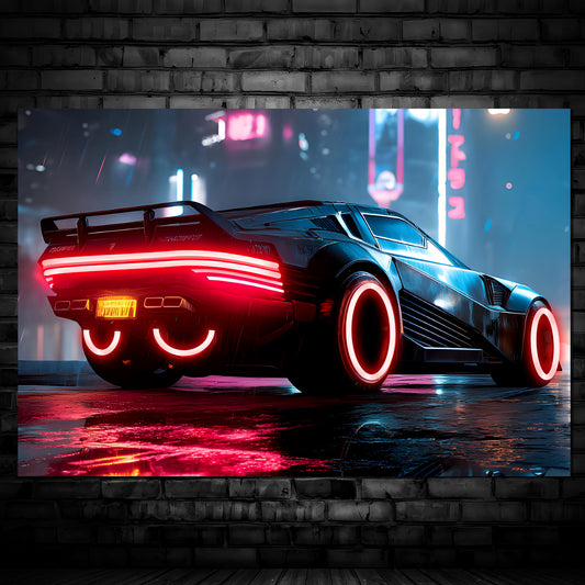 Sport Car 08 - Neon Mural