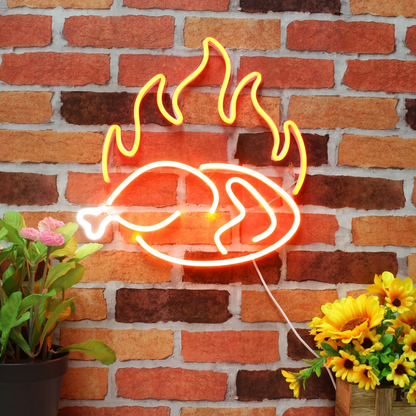 Turkey Roasted Chicken custom neon sign for restaurant party festival decor off light