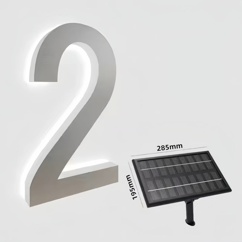 Custom Solar LED Letters Signs House Numbers