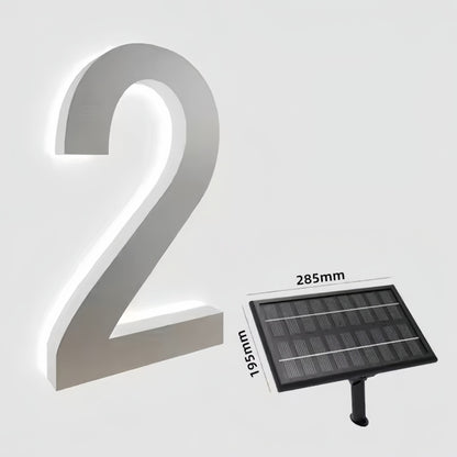 Custom Solar LED Letters Signs House Numbers
