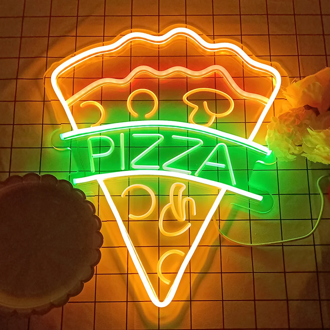 pizza custom neon sign for pizza  food restaurant decor
