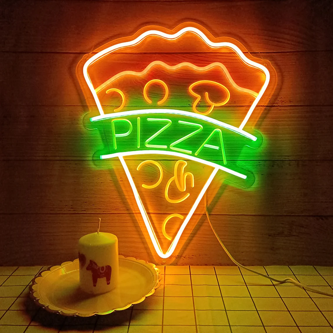 pizza custom neon sign for pizza  food restaurant decor 2